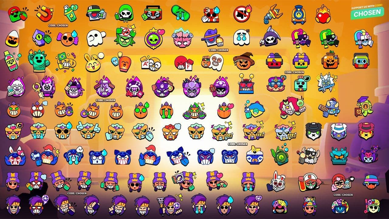 Brawl Stars представляет новые пины для персонажей
