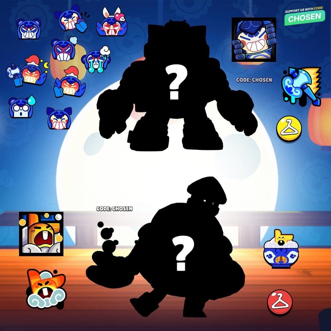 Brawl Stars анонсировала новые Лунные и мифические скины для популярных персонажей