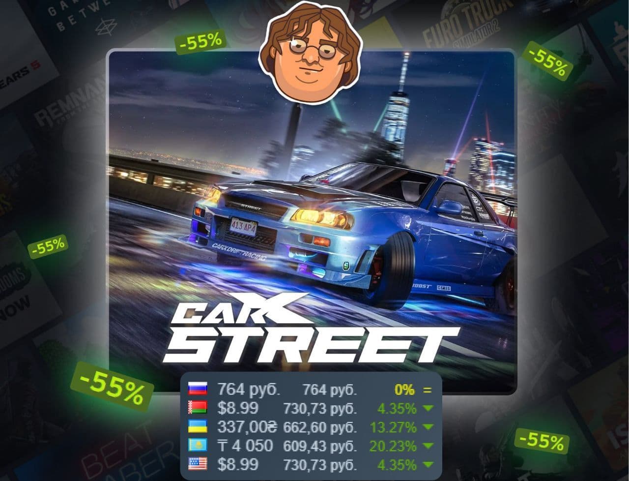 Гоночная аркада CarX Street со скидкой: детали и особенности