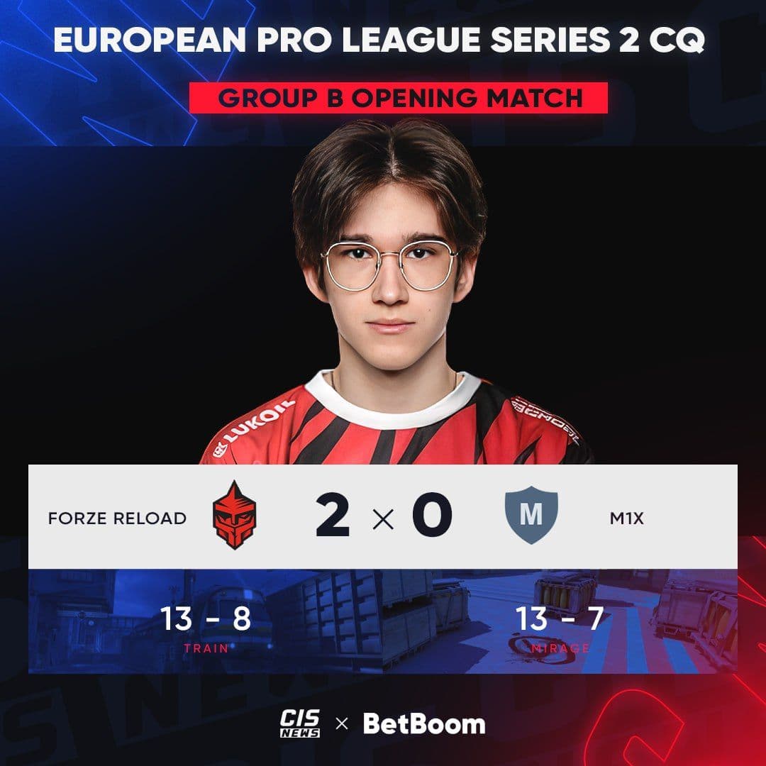 FORZE Reload одержали победу в первом матче на European Pro League Series 2 Closed Qualifier