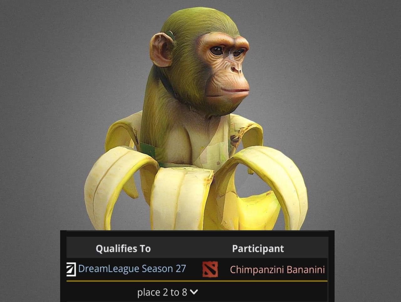 Южноамериканская команда Шимпанзини Бананини дебютирует в Dota 2 DreamLeague