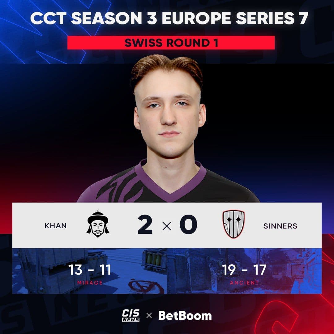 KHAN одержали первую победу на CCT Season 3 Europe Series 7, обыграв SINNERS