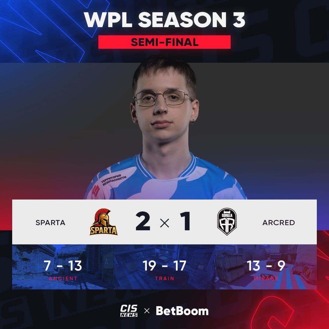 SPARTA пробились в финал WPL Season 3, обыграв ARCRED