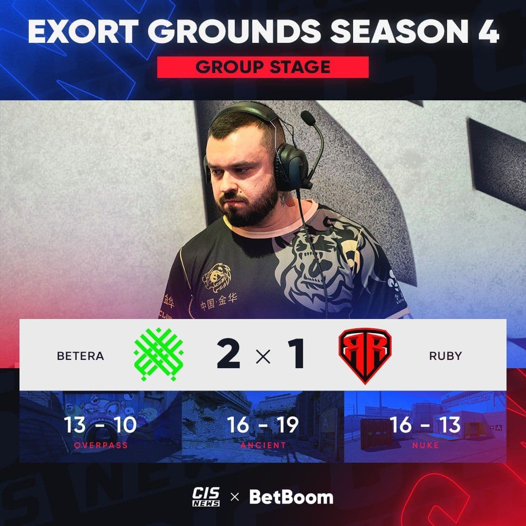 Betera выходят в плей-офф Exort The Proving Grounds Season 4: драматичный финал для RUBY