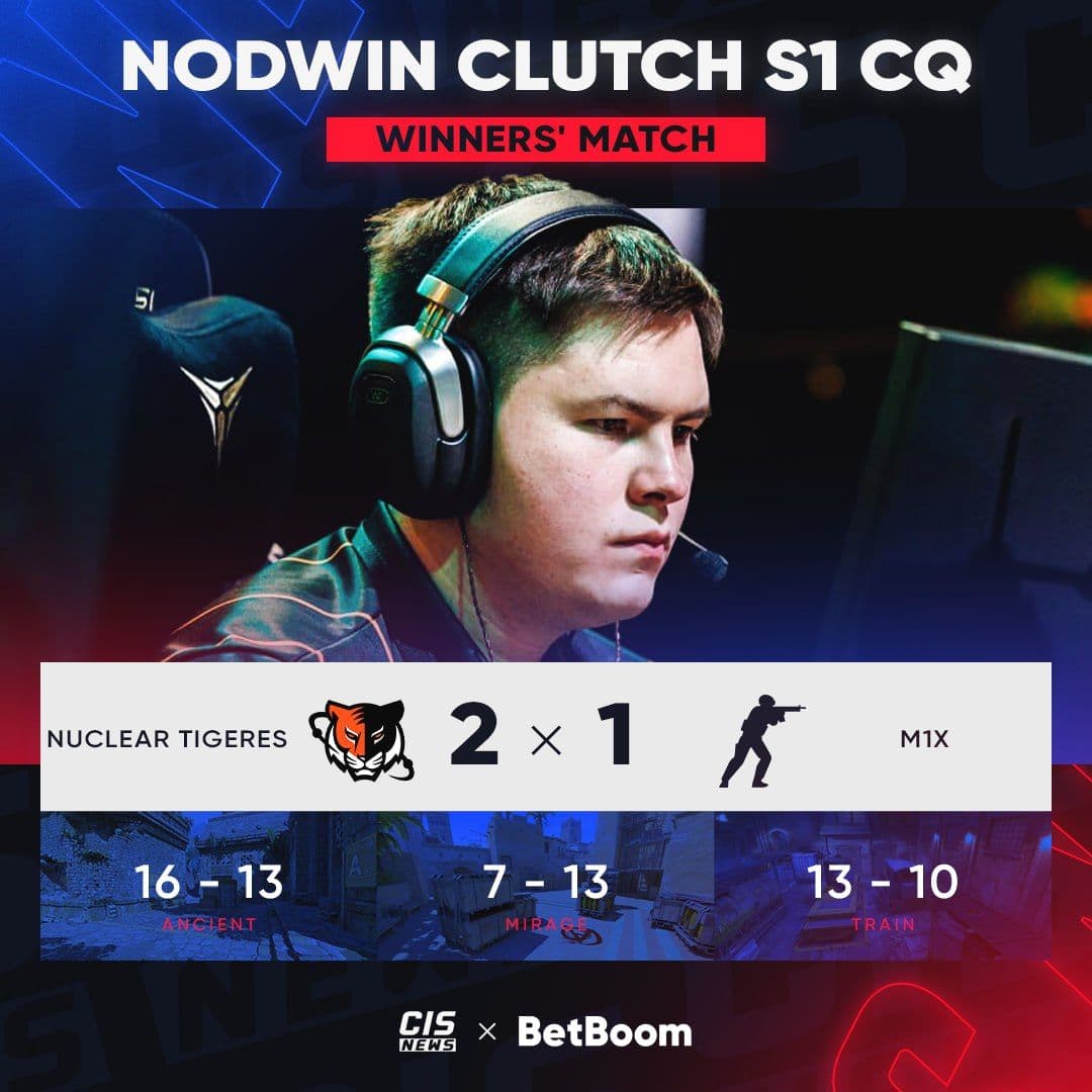 Nuclear TigeRES безупречно проходят квалификацию к NODWIN Clutch Series 1