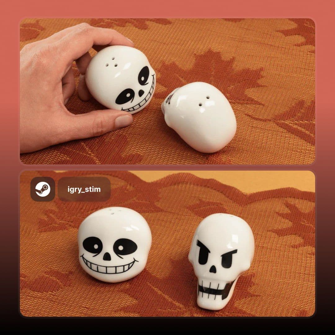 Fangamer выпустила керамические солонки в стиле Undertale