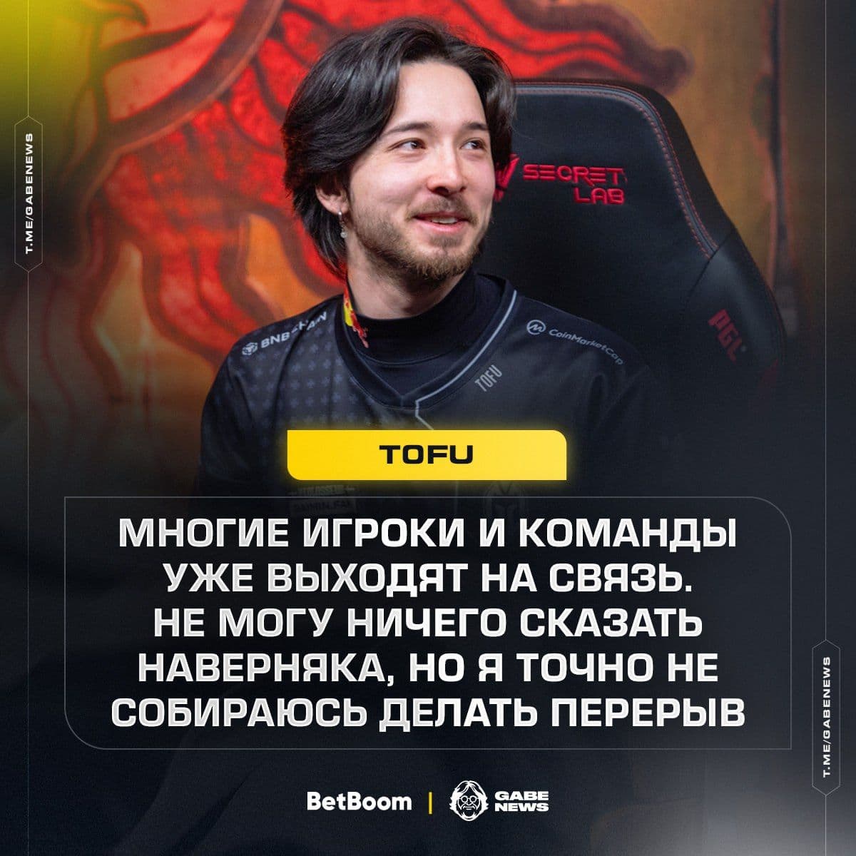 tOfu продолжает карьеру: немецкий игрок Dota 2 ищет новую команду после ухода из Gaimin Gladiators