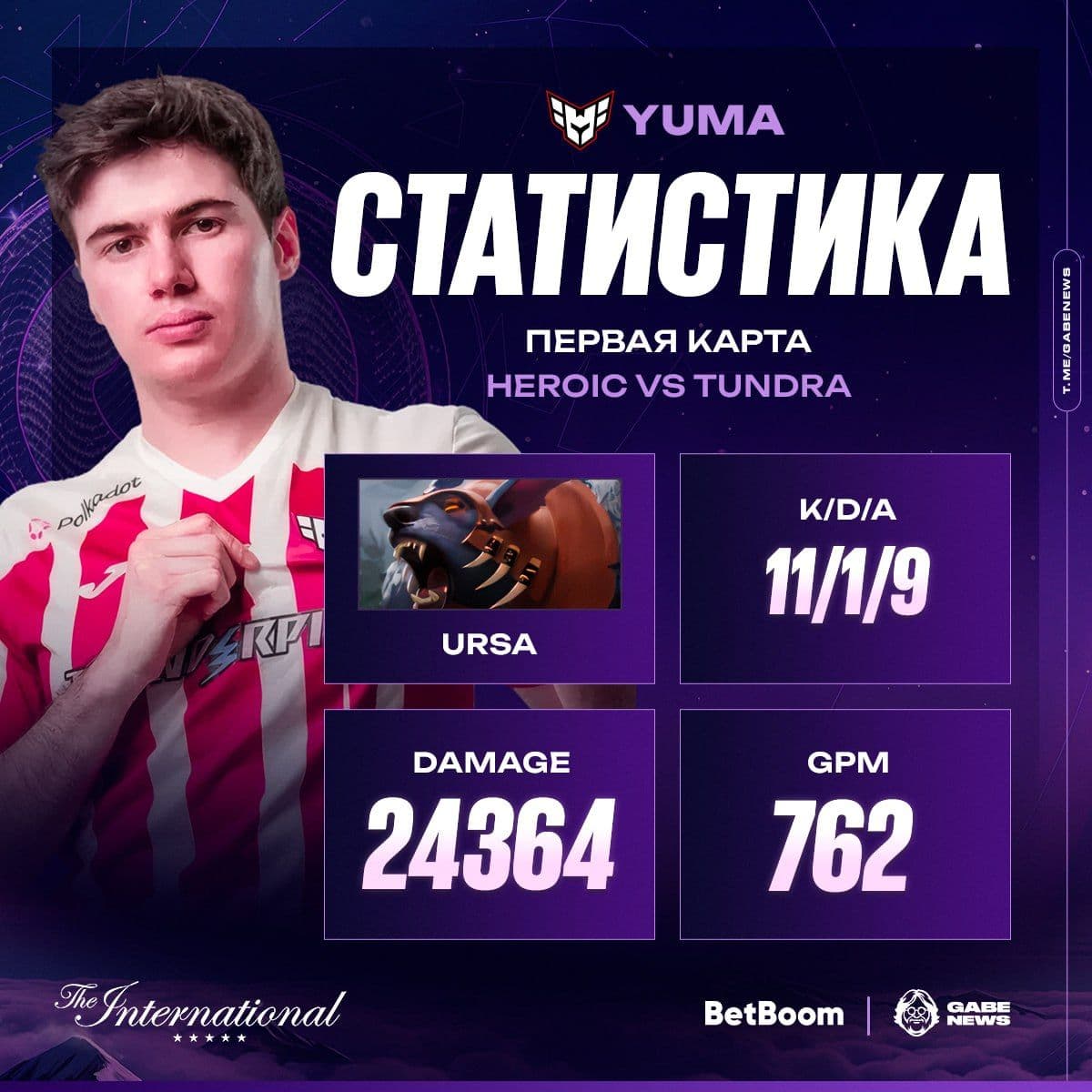 Yuma завоевал титул MVP, играя за Ursa, — это реальность!