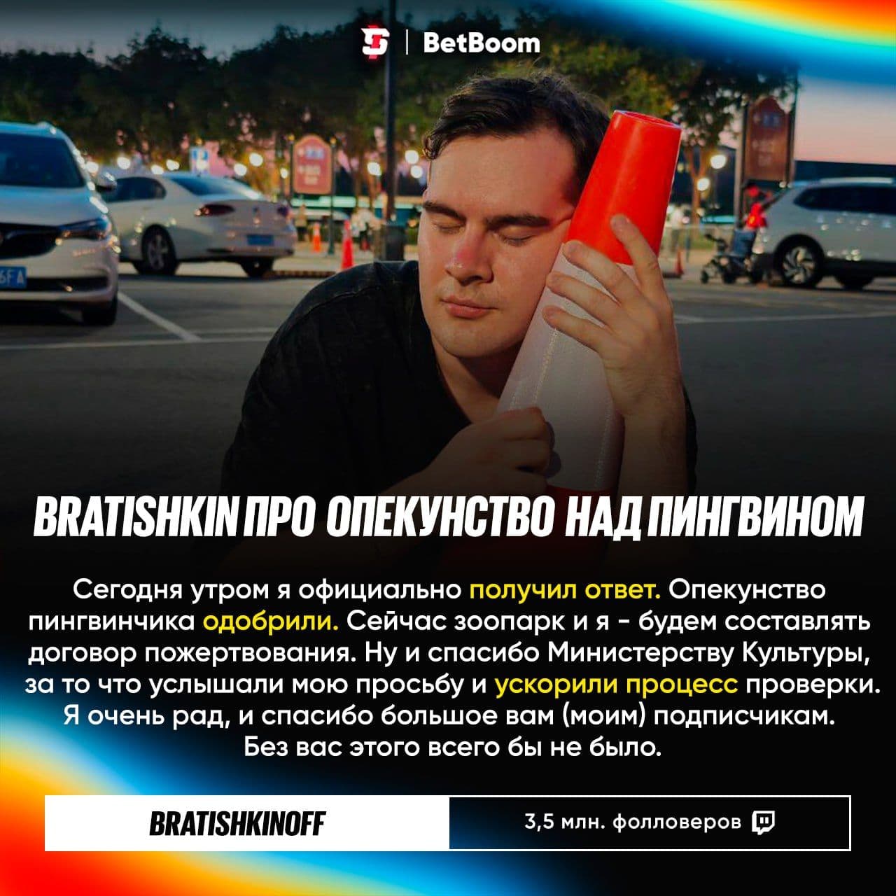 Bratishkin получил одобрение на опекунство пингвина в зоопарке