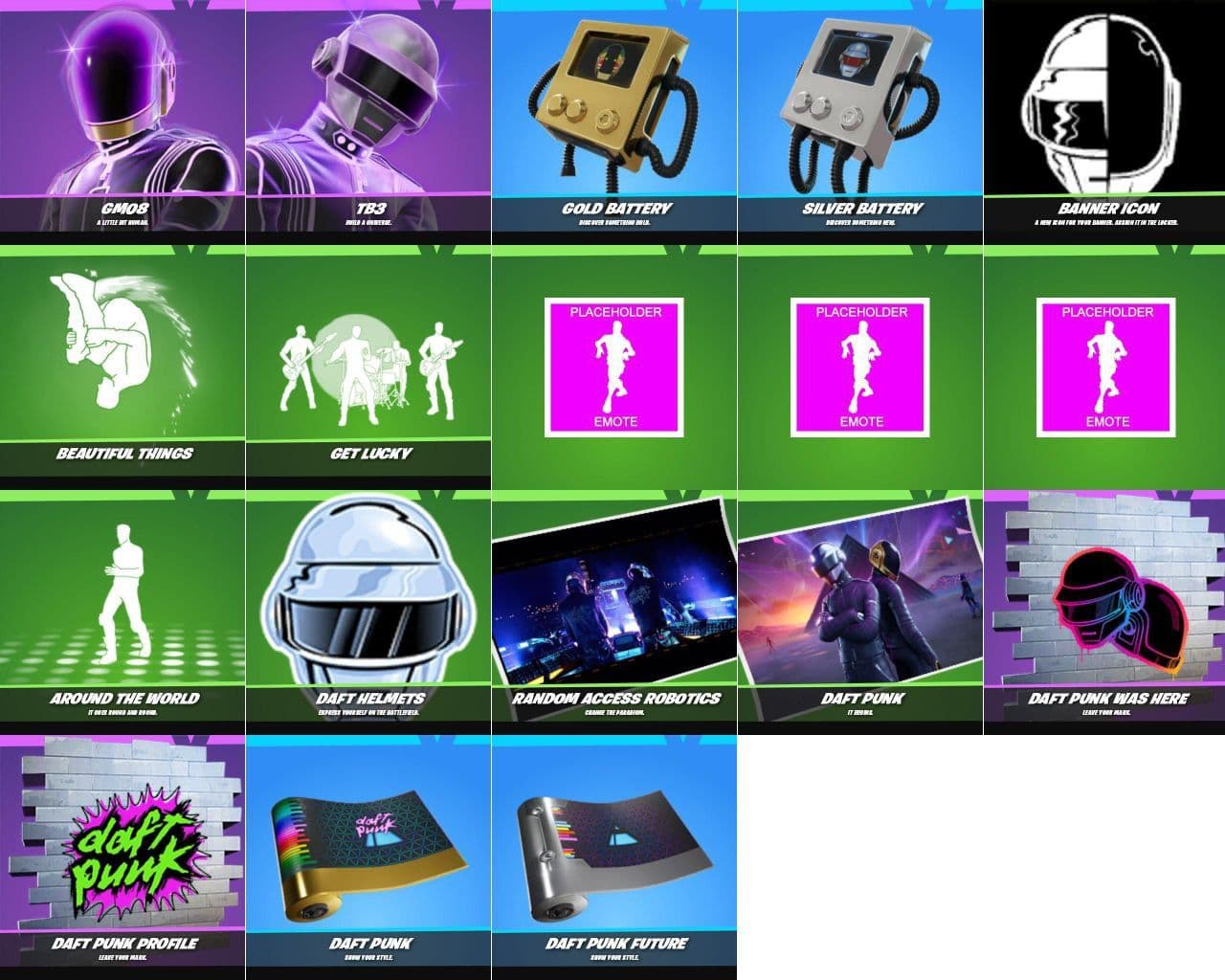 Эксклюзивные предметы Daft Punk теперь доступны в Fortnite