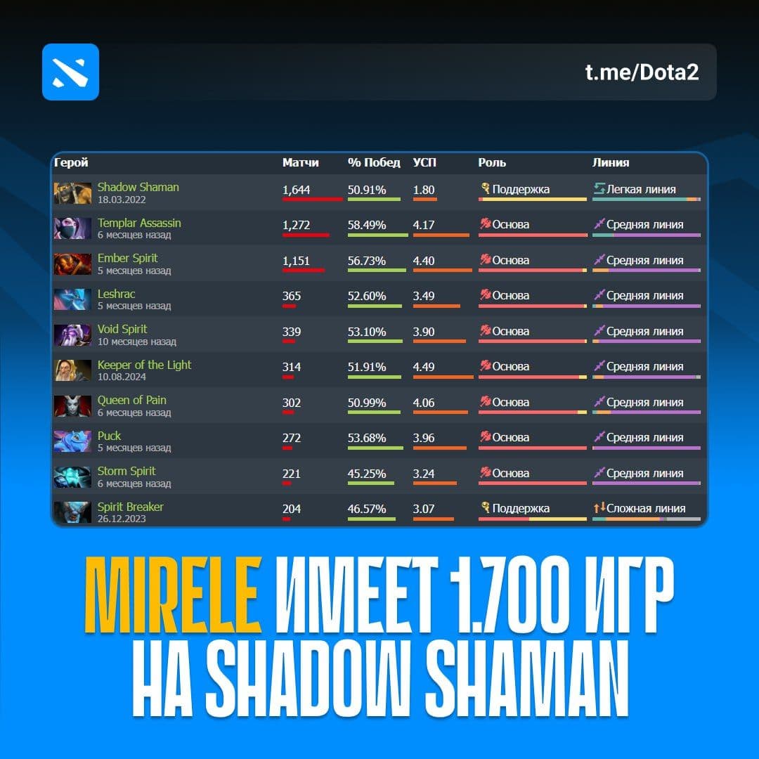 Mirele и его тайна: кто на самом деле главный мейнер Shadow Shaman?