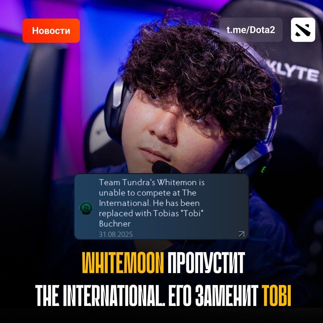 Tundra Esports заменит Whitemon на The International 2024