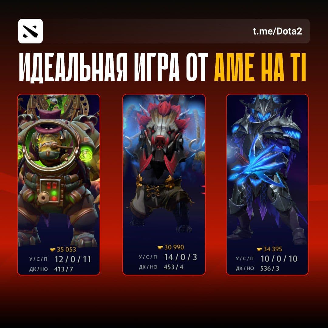 Ame демонстрирует мастерство на The International: три игры подряд без смертей