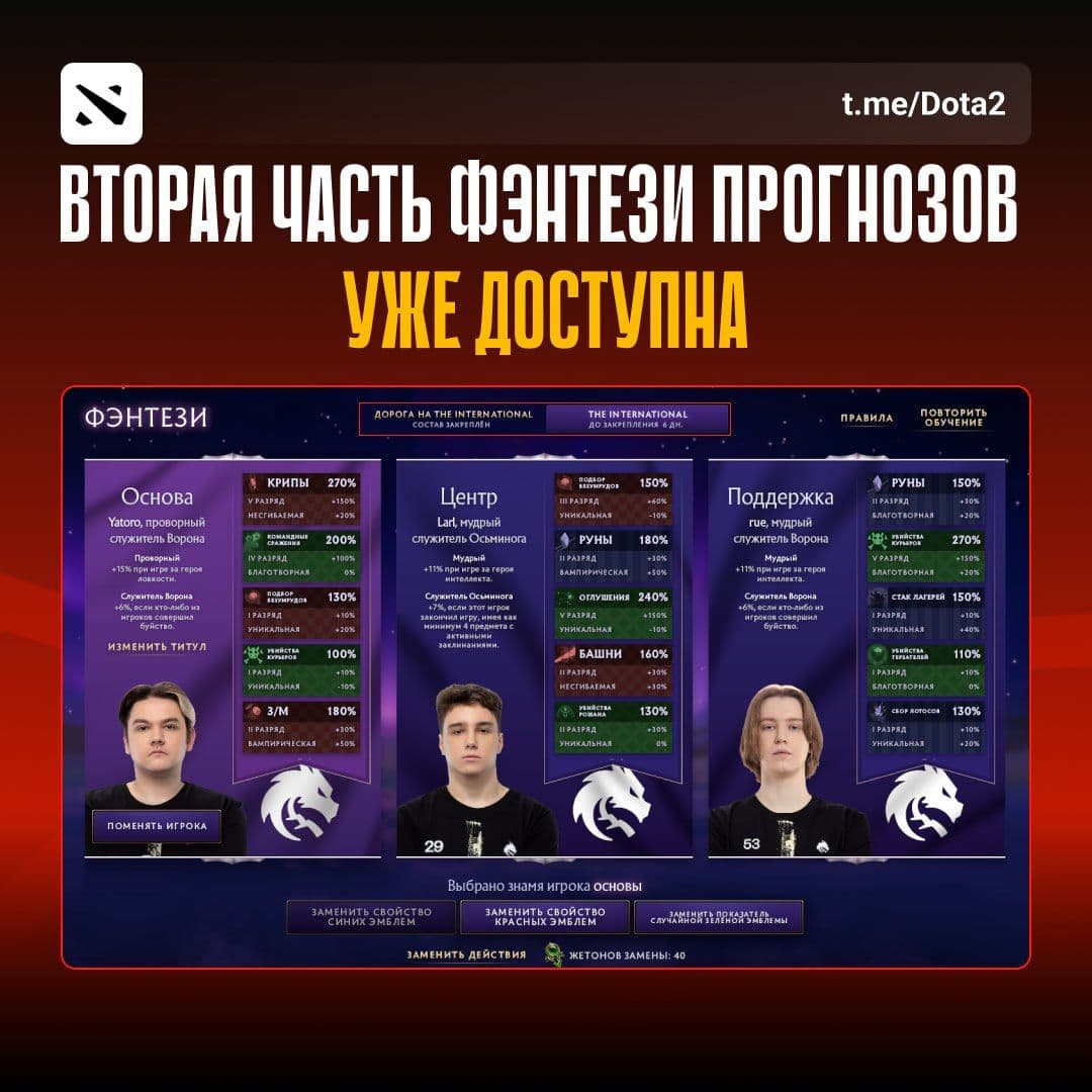 Новое обновление Dota 2: фэнтези на основную стадию The International и новые знамёна игроков
