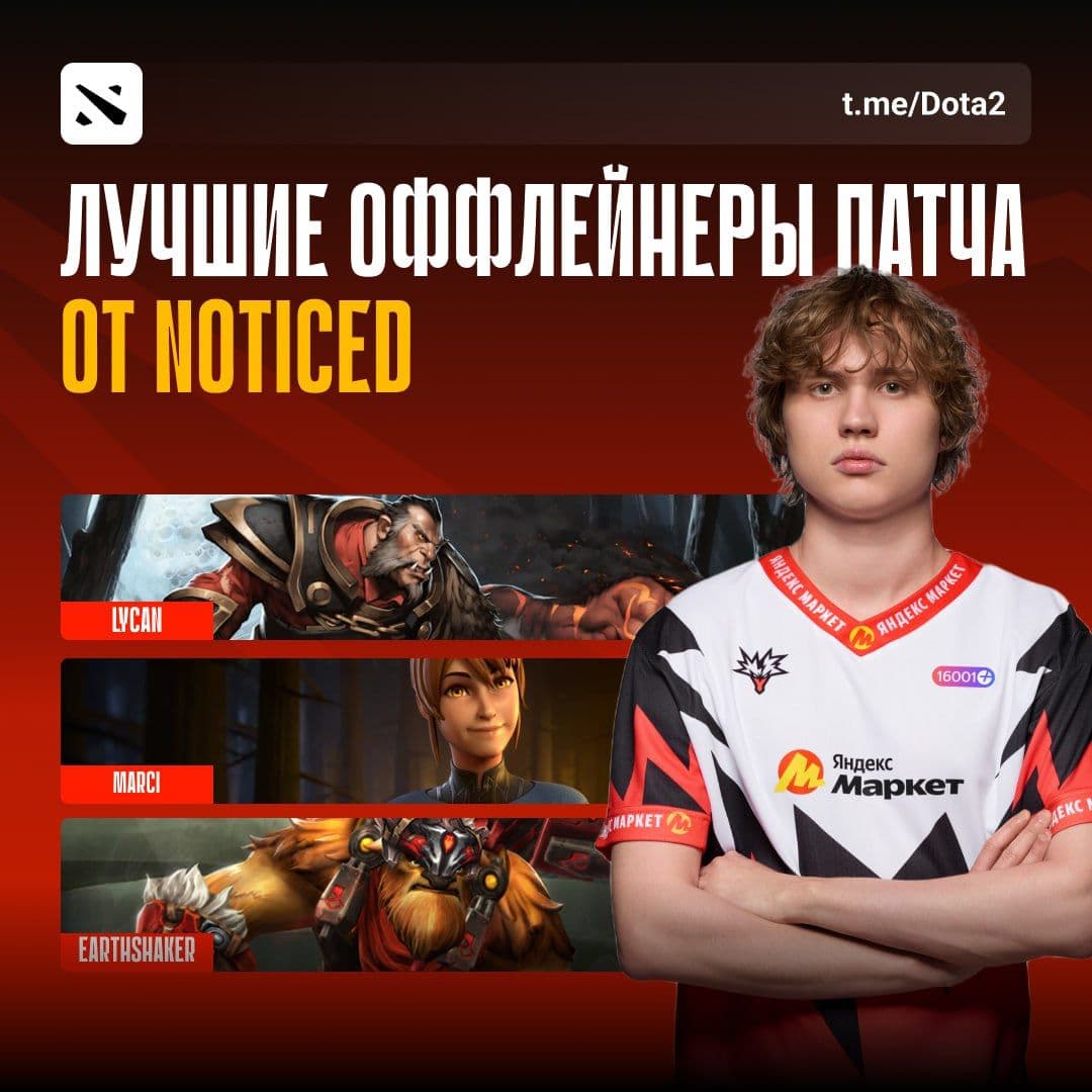 Топ-3 оффлейнеров в патче 7.39С по версии Noticed