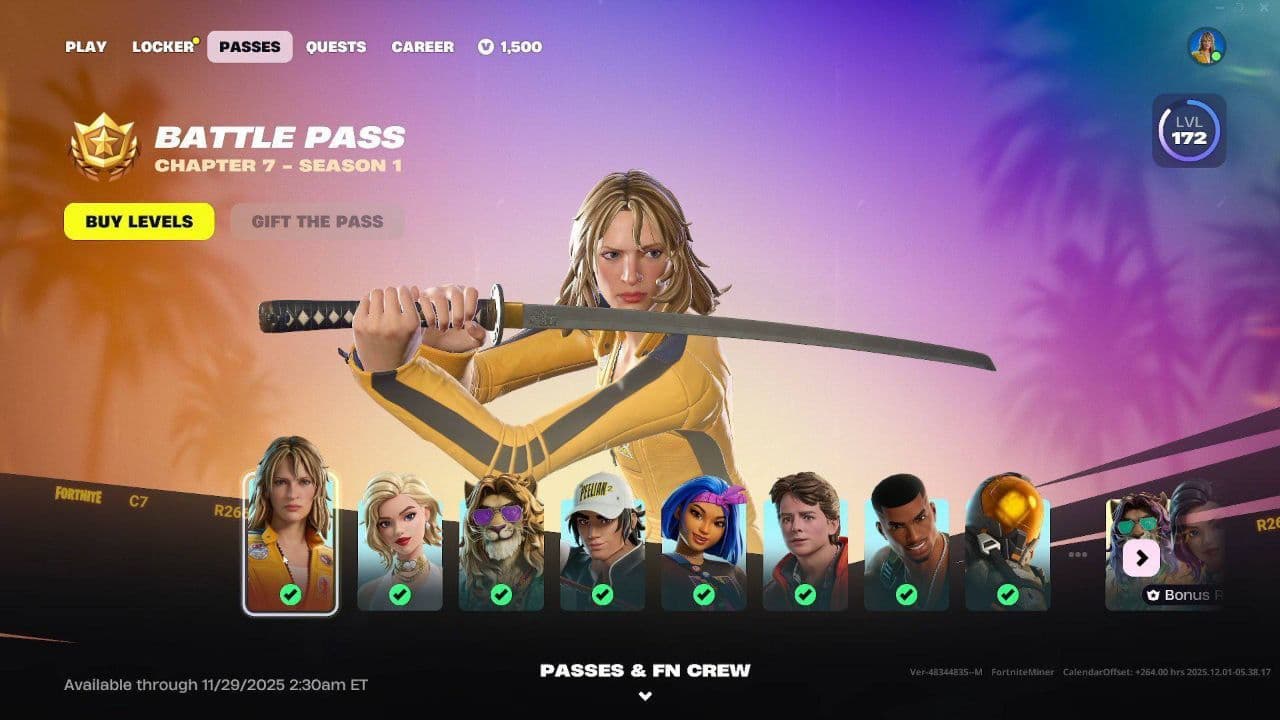 Fortnite представляет обновленный интерфейс боевого пропуска