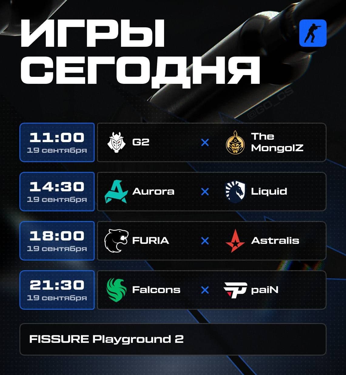 Начало плей-офф FISSURE Playground 2: старт решающих матчей