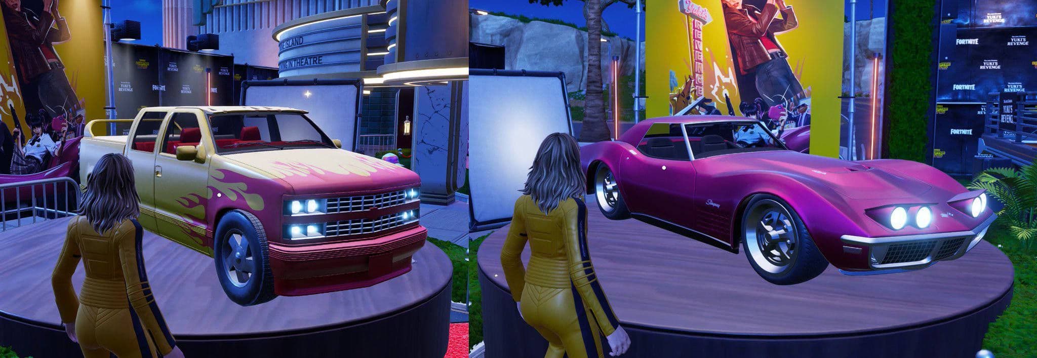 Эпичные автомобили из коллаборации Fortnite и «Убить Билла» уже в игре