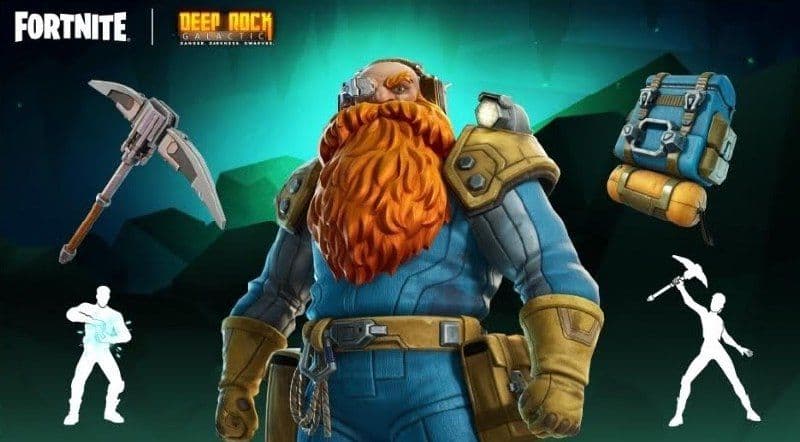 Эксклюзивный взгляд на коллаборацию Fortnite и Deep Rock Galactic: новые предметы и детали