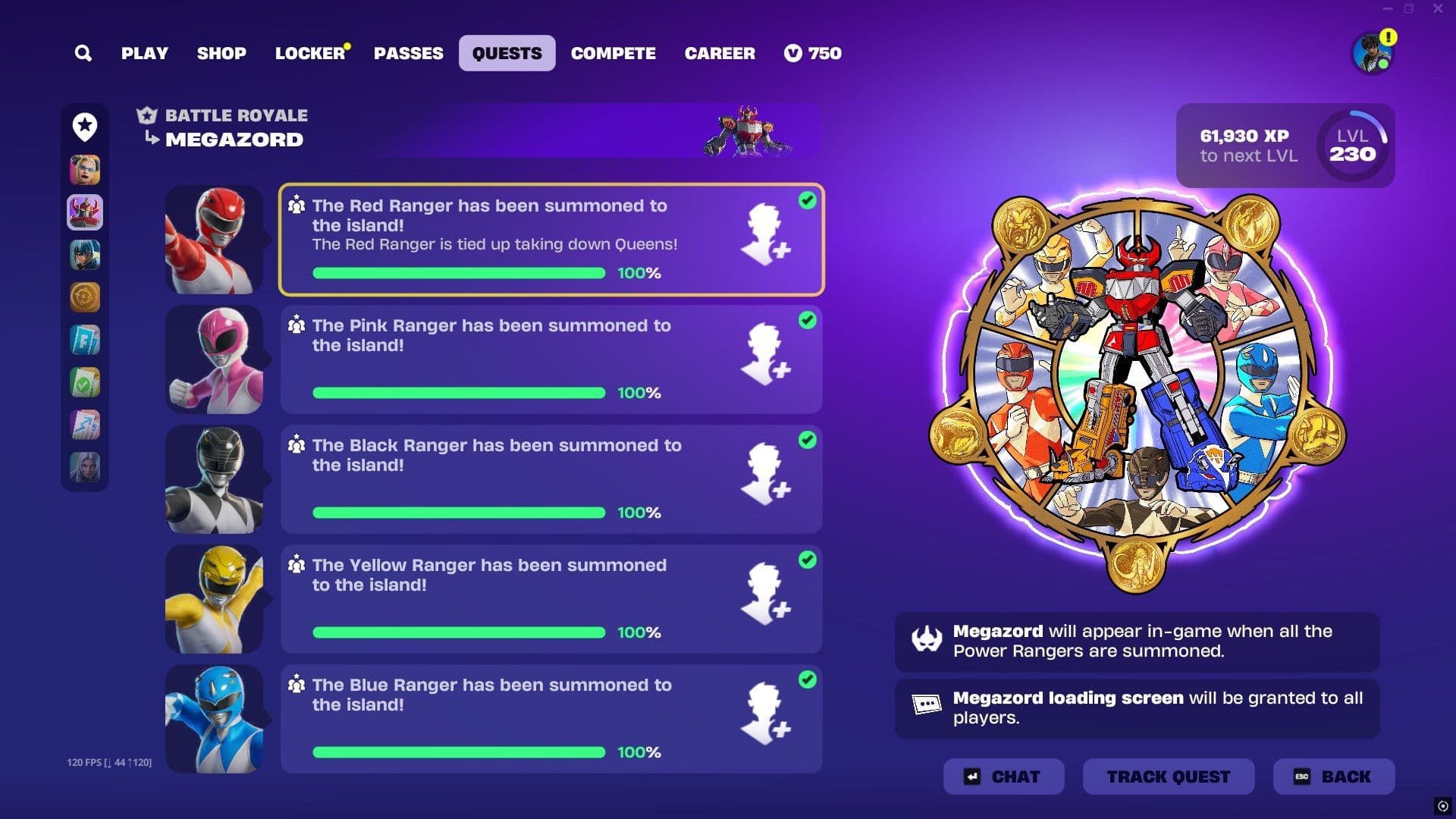 Игроки Fortnite успешно завершили все «Испытания сообщества» — скоро на Острове появится Мегазорд