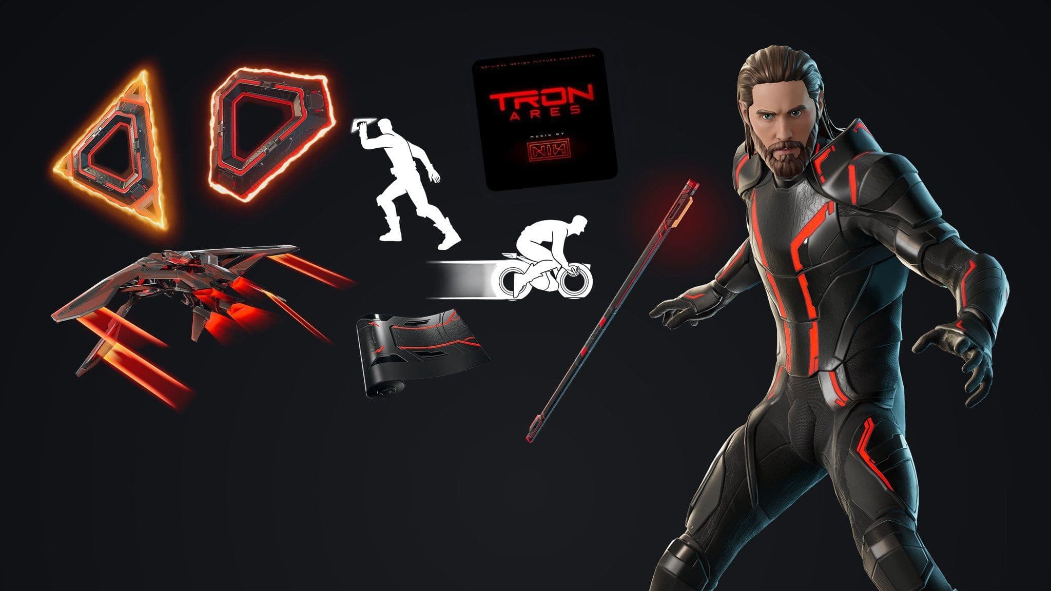 Расшифрованы предметы из коллаборации Fortnite и TRON: ARES