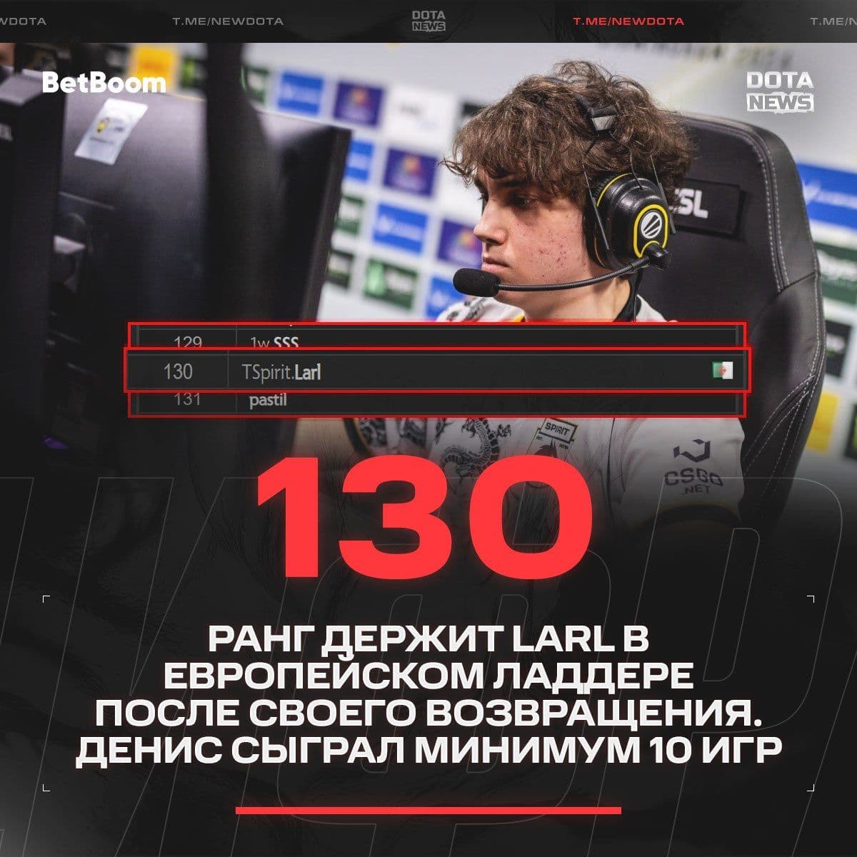 Денис возвращается в ладдер Dota 2: неожиданное появление без Larl