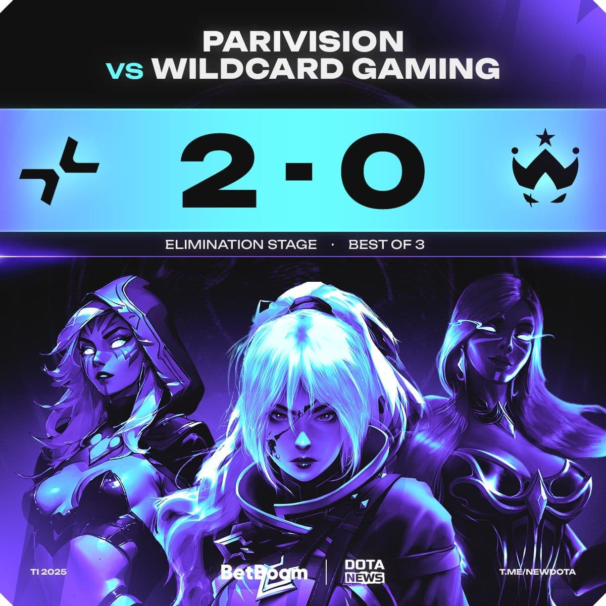 Parivision демонстрируют доминирующую игру, одержав уверенную победу над Wildcard Gaming