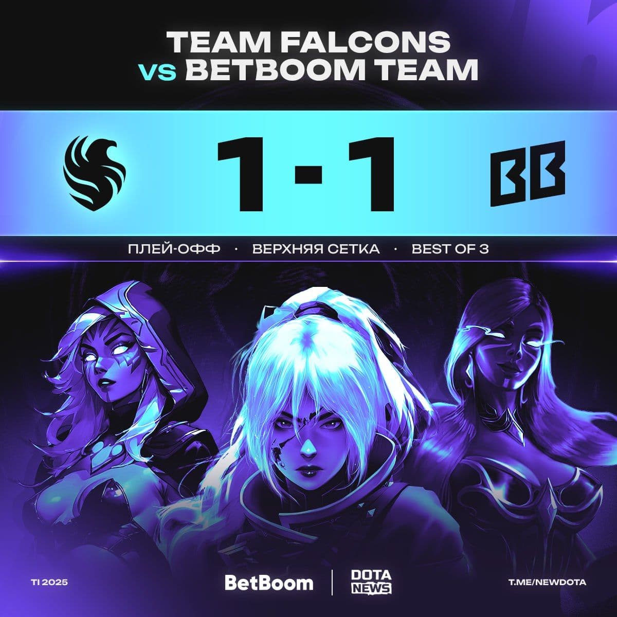 Team Falcons выравнивают счет и переводят матч на третью карту