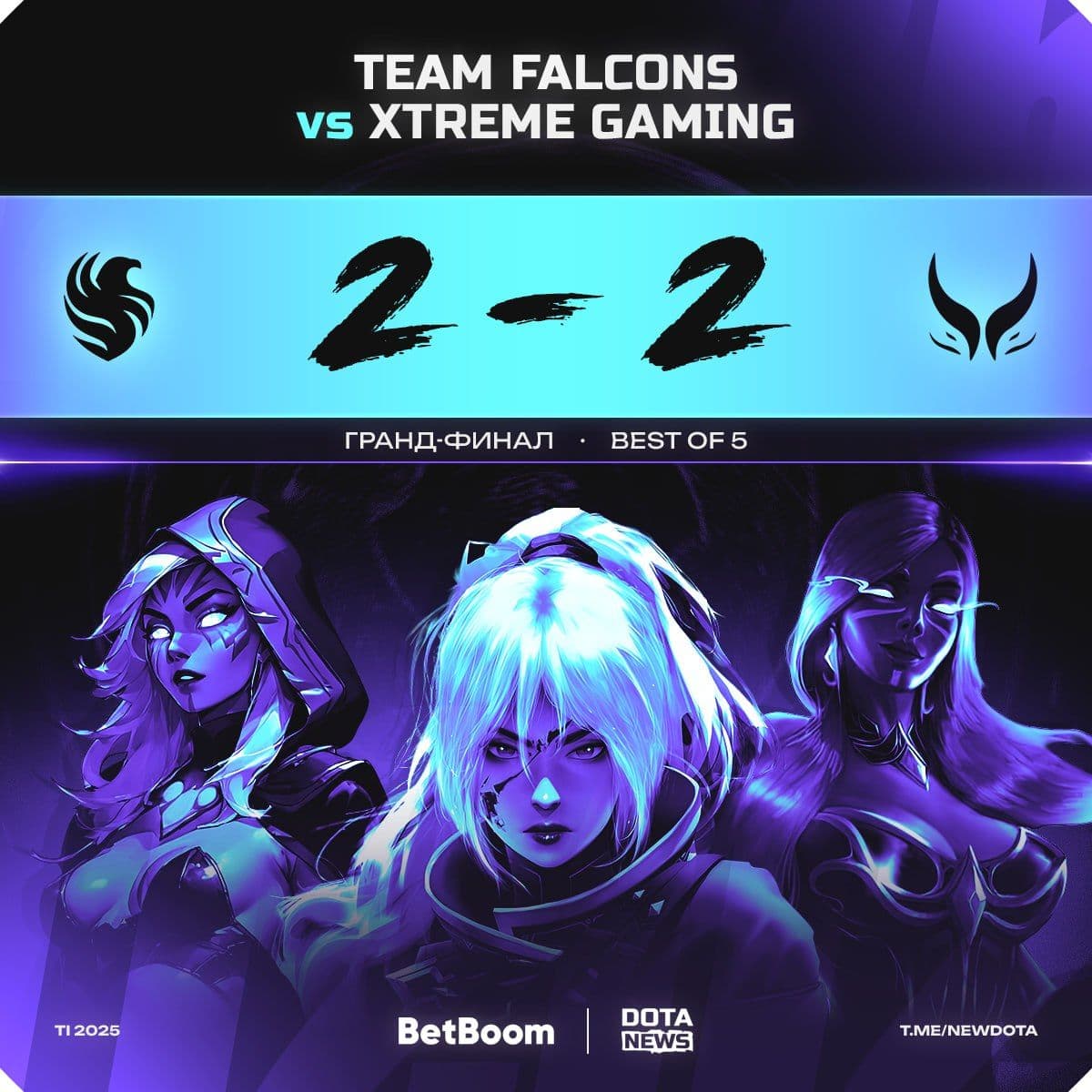 Эпичная битва Team Falcons: серия доходит до пятой карты!