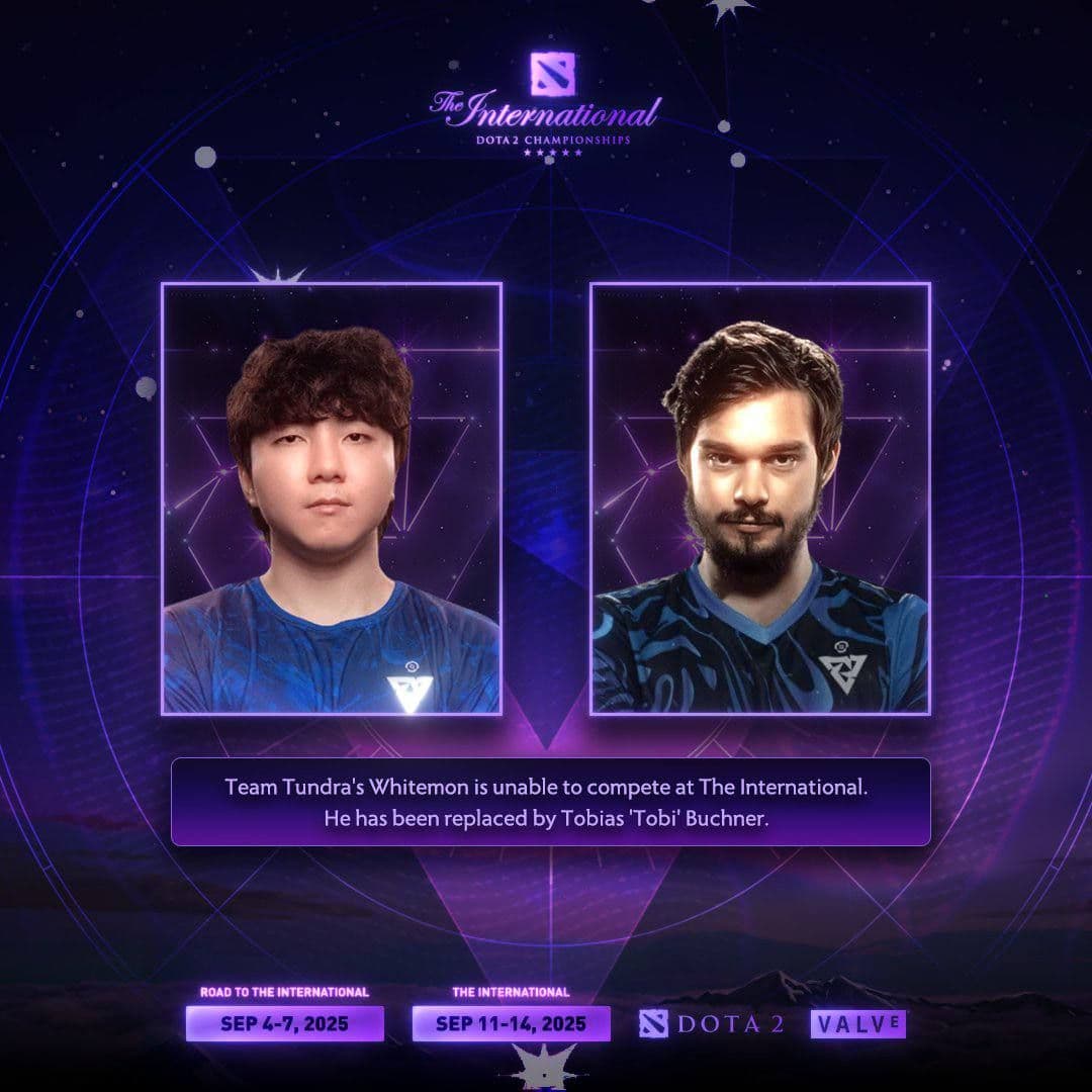 Tundra Esports объявила о замене игрока перед The International 2025