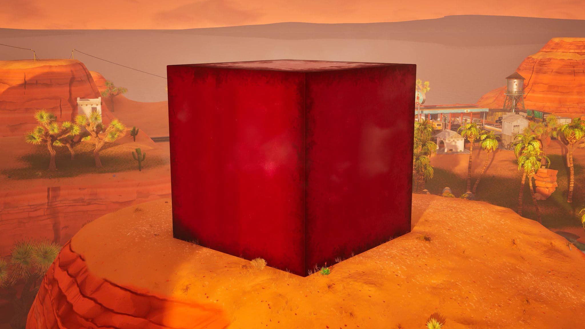 Красный куб в Fortnite начнет движение через два часа