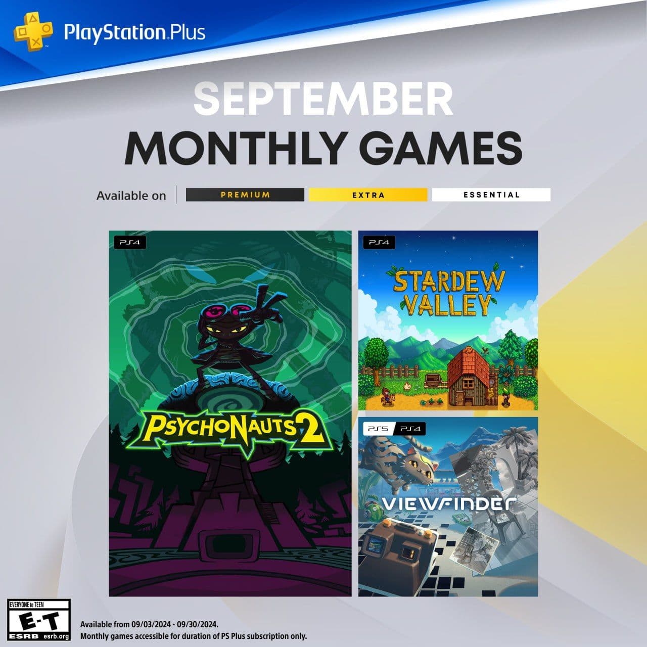 Сентябрьская подборка игр PS Plus Essential: новые хиты для подписчиков
