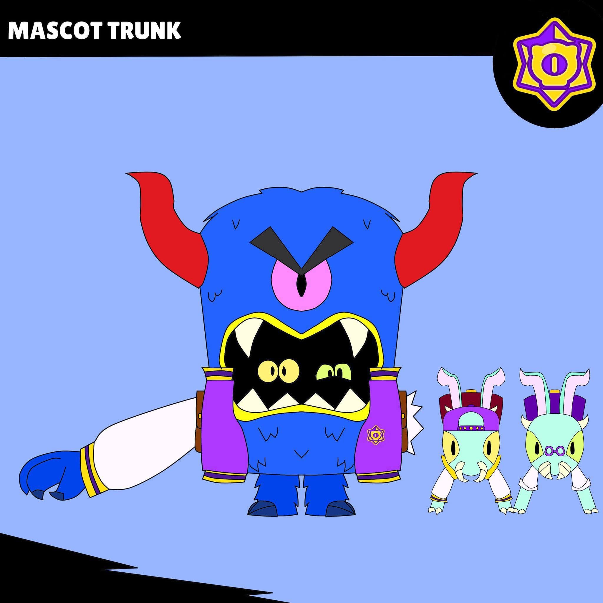 Фанат Brawl Stars создал уникальный скин для Транка — «Маскот Транк»