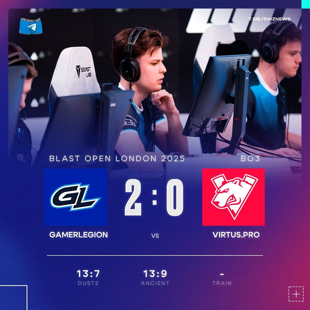 GamerLegion одержали победу над Virtus.pro на турнире по Counter-Strike 2