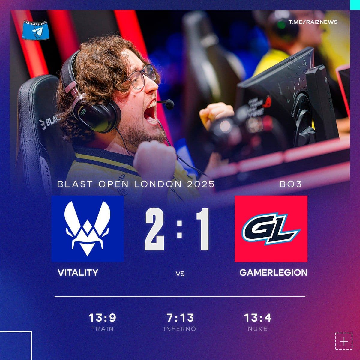 Vitality пробиваются на LAN-стадию BLAST Open London 2025
