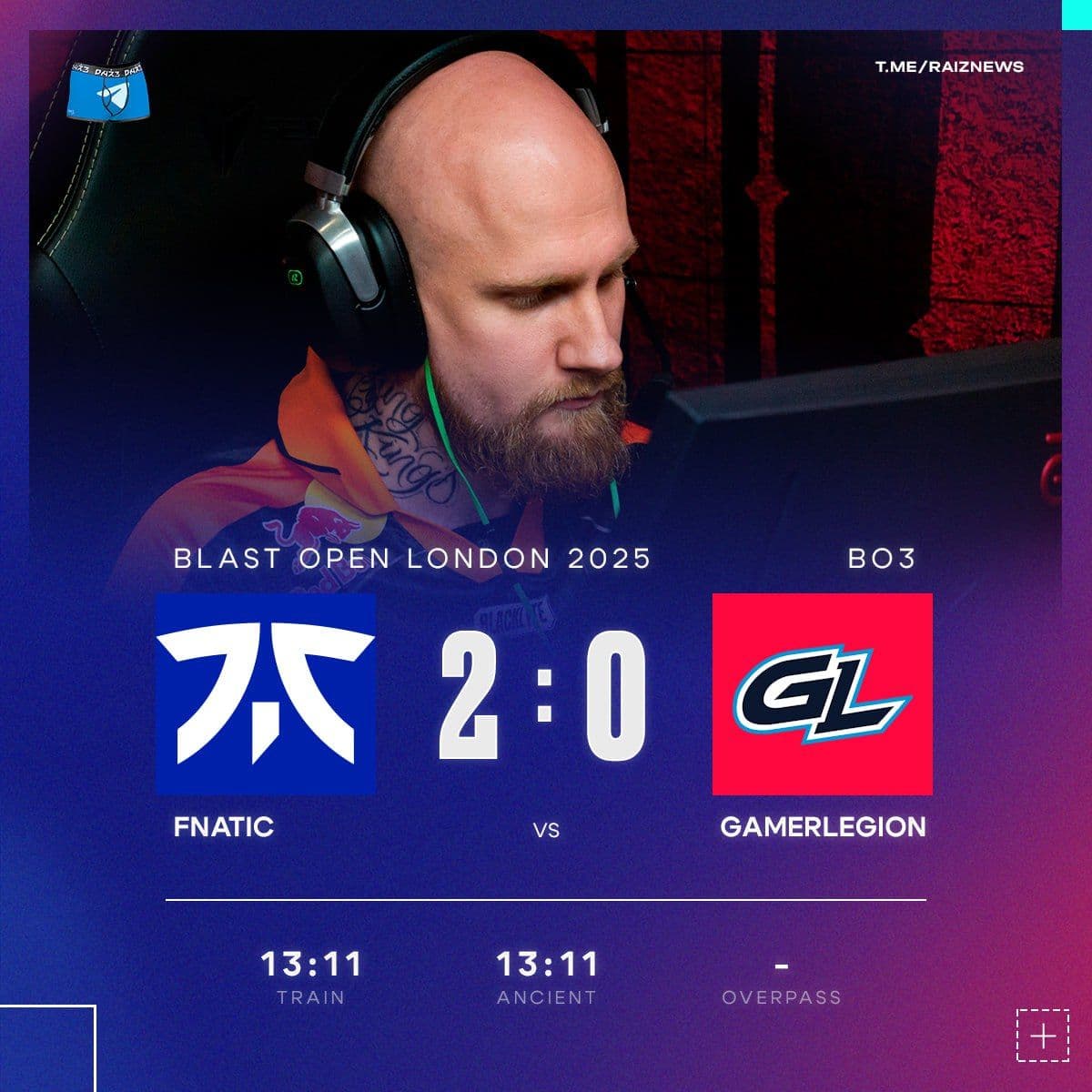 GamerLegion завершают выступление на BLAST Premier: Fall Groups 2023, fnatic продолжают борьбу