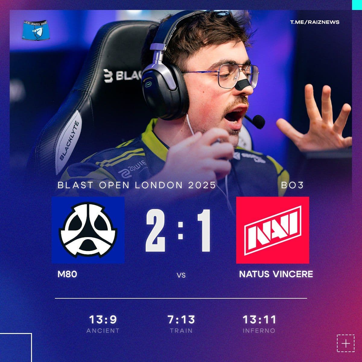 M80 выбивают NAVI с турнира, следуя за VP