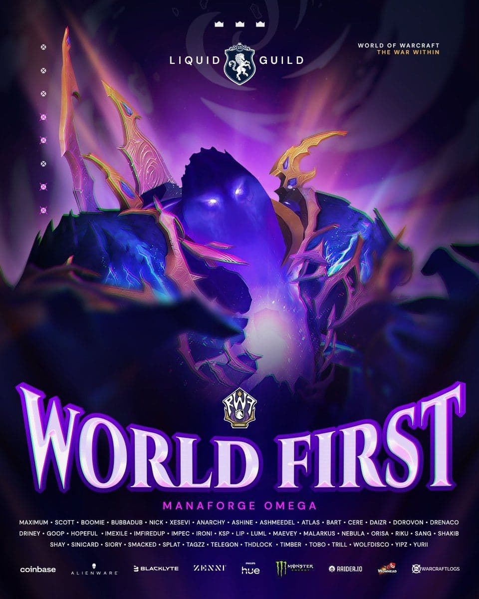 Гильдия Liquid первой в мире побеждает последнего босса в новом рейде World of Warcraft: The War Within