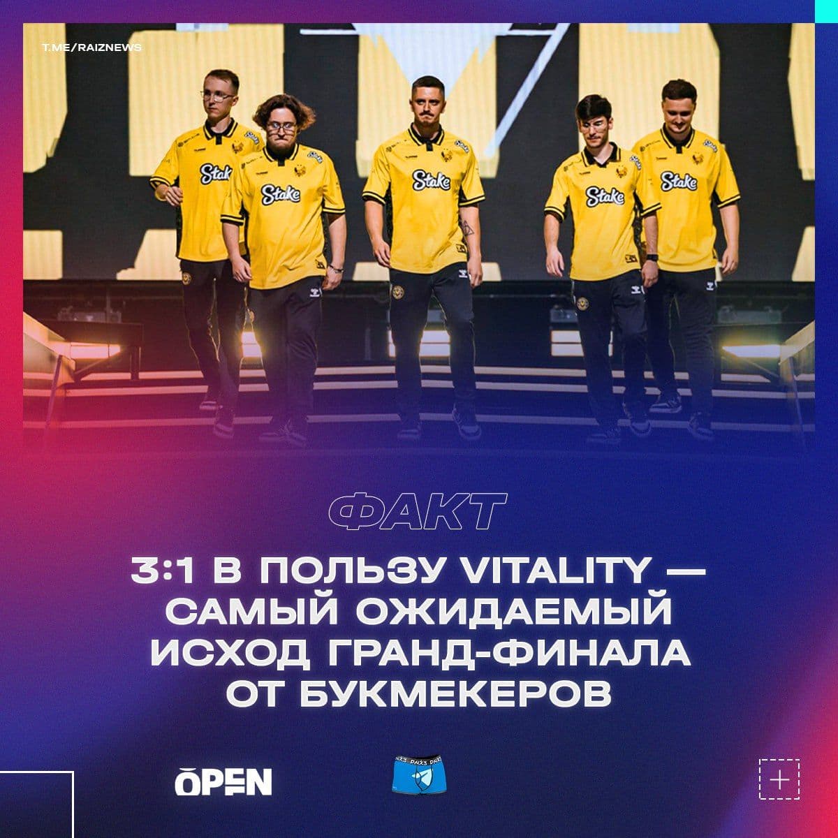 Букмекеры прогнозируют победу Vitality в гранд-финале BLAST London