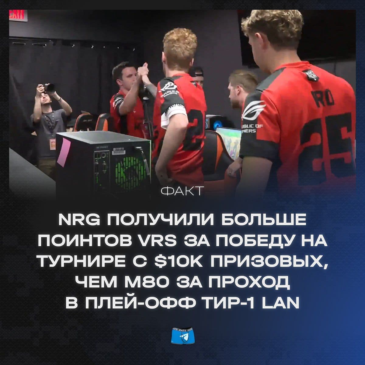NRG побеждает на LAN-турнире и получает больше рейтинговых очков Valve, чем M80 на BLAST London