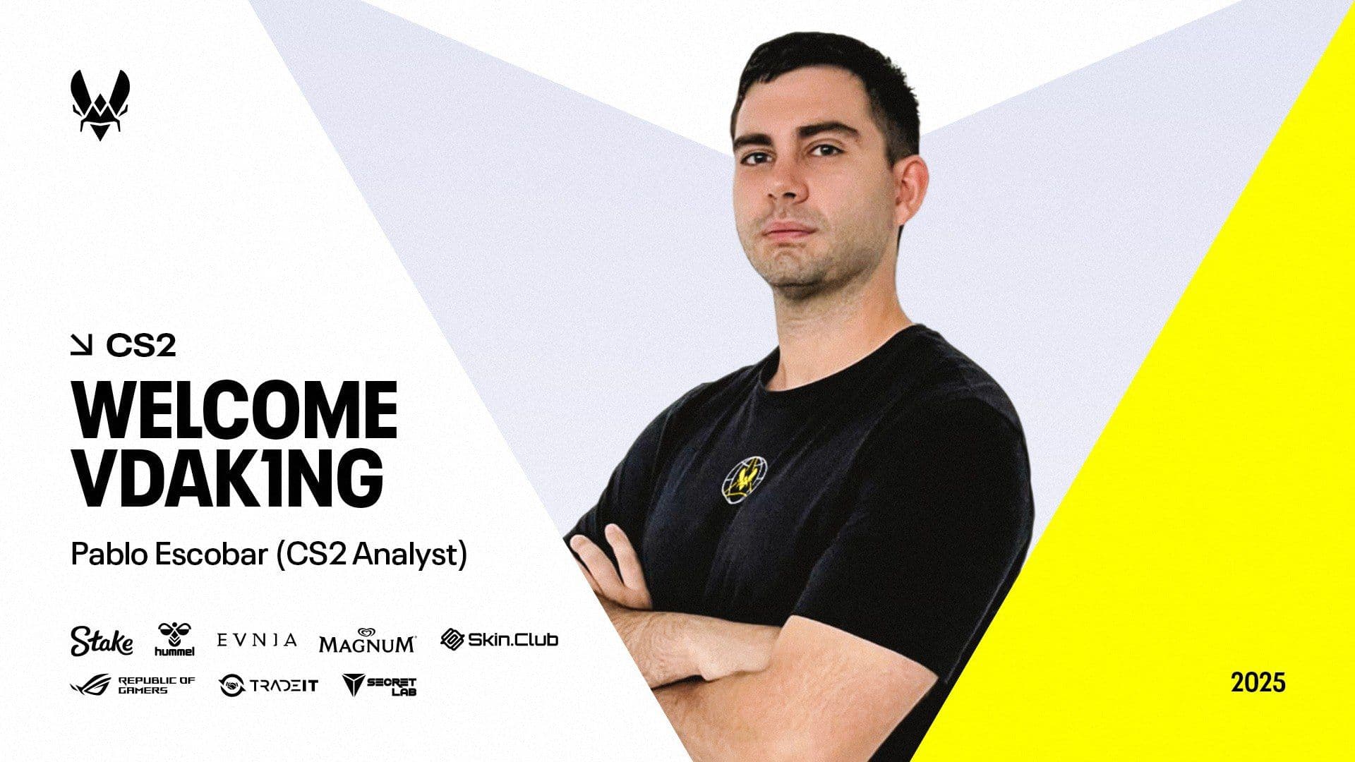 Пабло Эскобар присоединился к Vitality в качестве аналитика по Counter-Strike 2