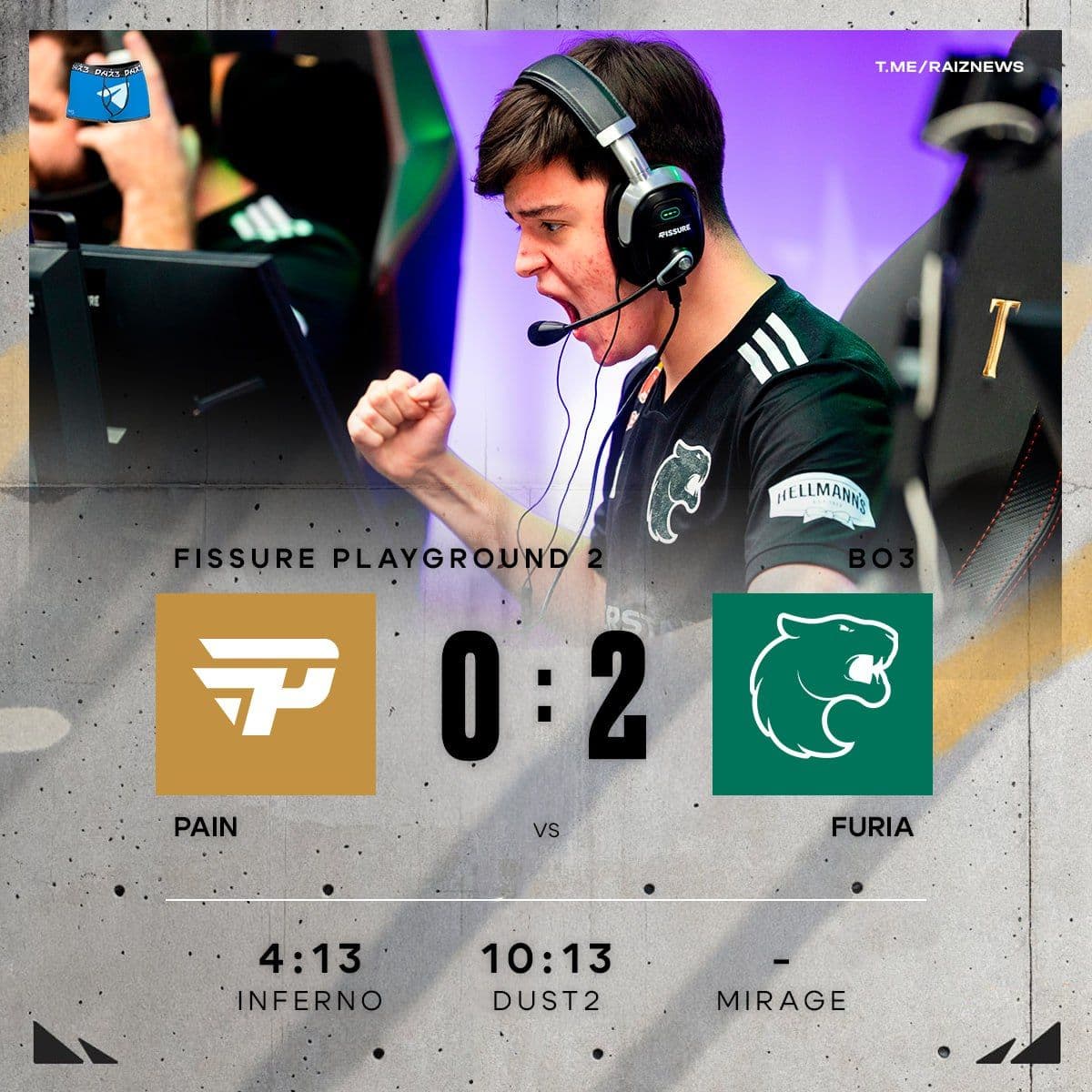 FURIA побеждают paiN и выходят в плей-офф: бразильское дерби в CS2