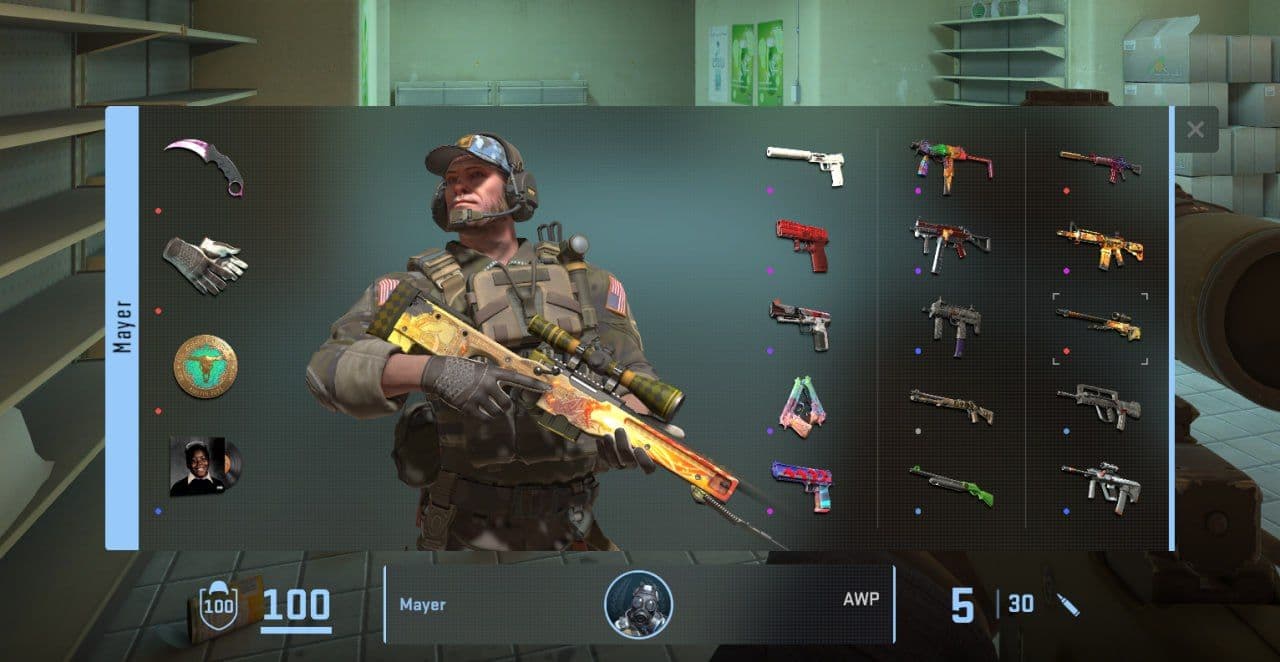 Новая функция в Counter-Strike 2: осмотр экипировки тиммейтов после смерти