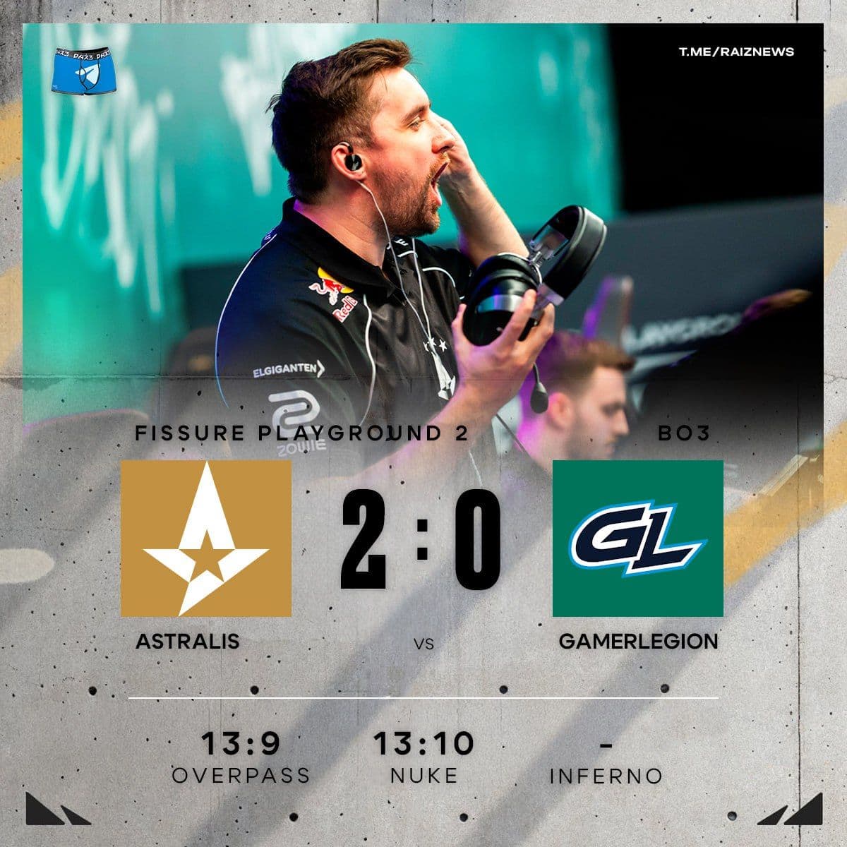 Astralis уверенно побеждают GamerLegion и выходят в плей-офф