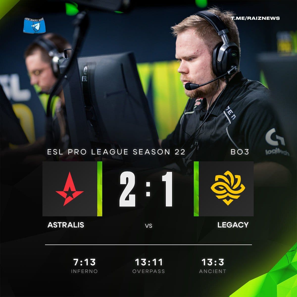 Astralis уверенно проходят в следующий этап ESL Pro League Season 22