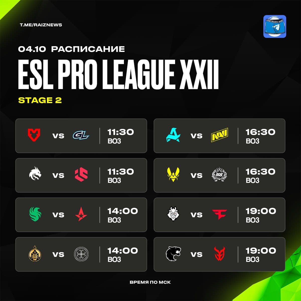 Стартовала вторая стадия EPL: лучшие команды сразятся за звание чемпионов