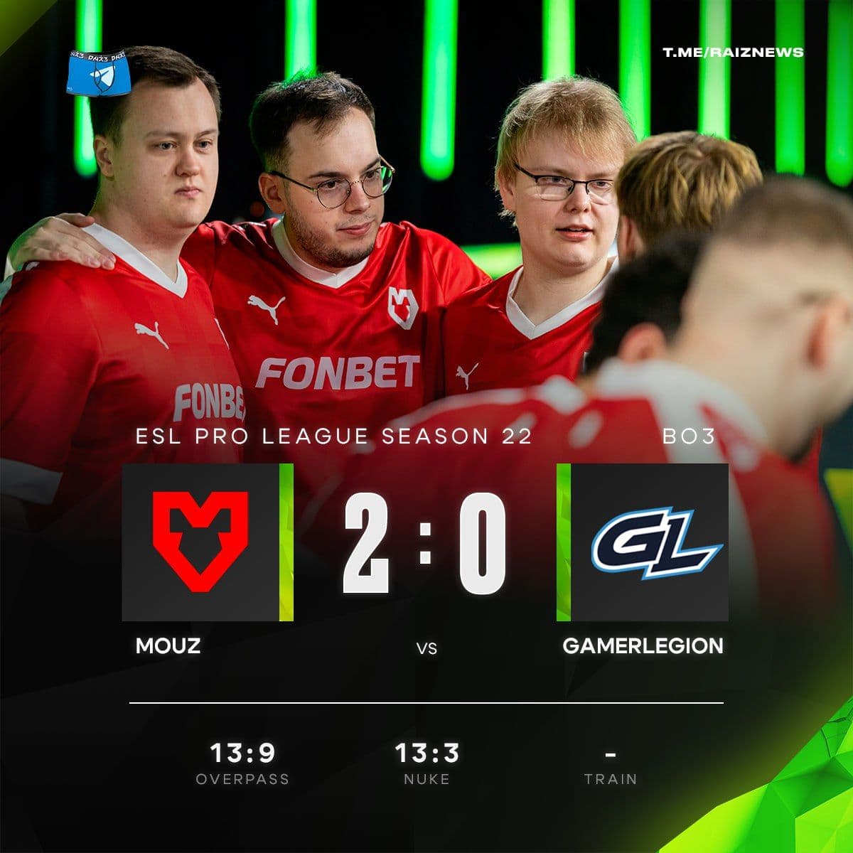 MOUZ уверенно стартуют на турнире после победы над GL