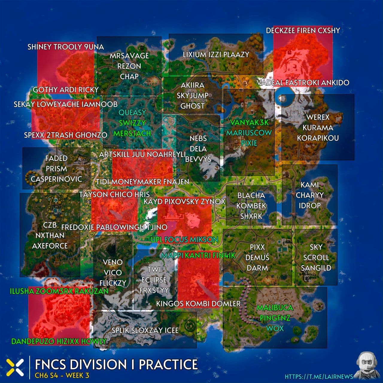 Старт Division Practice Cup Finals №3 в Fortnite: время и детали