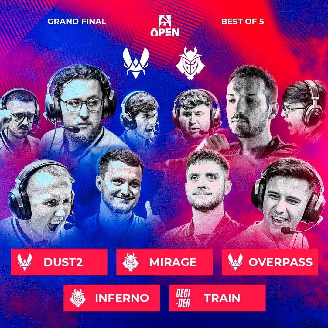 Эпичный финал: Vitality и G2 сразятся за титул на картах Counter-Strike 2
