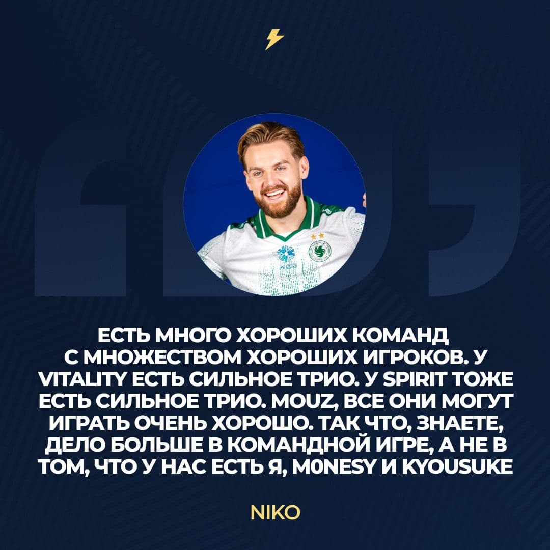 Илья «m0NESY» Осипов подчеркивает важность командной игры в киберспорте